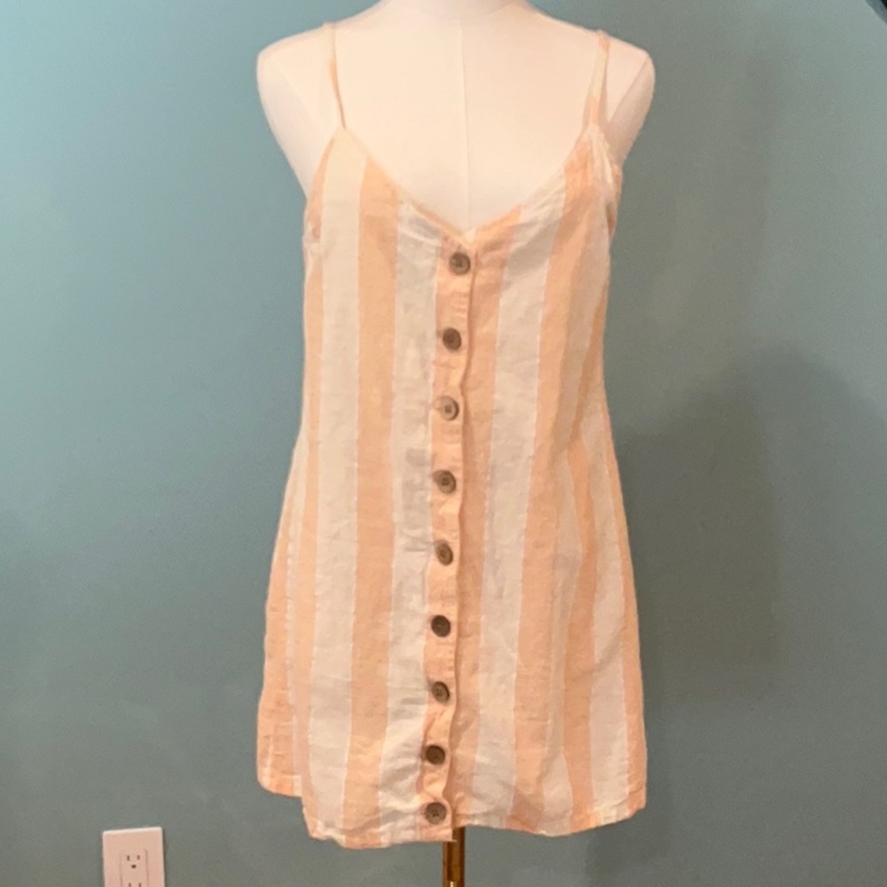 Striped Button-Down Sundress